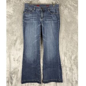 X2 Womens Jeans‎ Size 6R Blue Denim Eva Full Leg Bootcut Flare